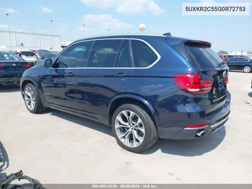 5UXKR2C55G0R72753 2016 BMW X5 Sdrive35I