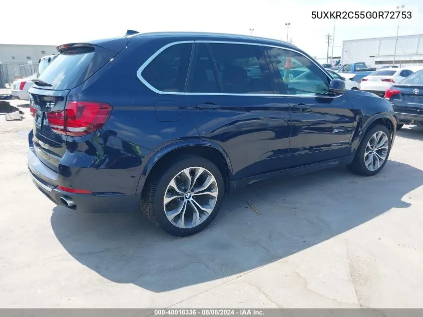 5UXKR2C55G0R72753 2016 BMW X5 Sdrive35I