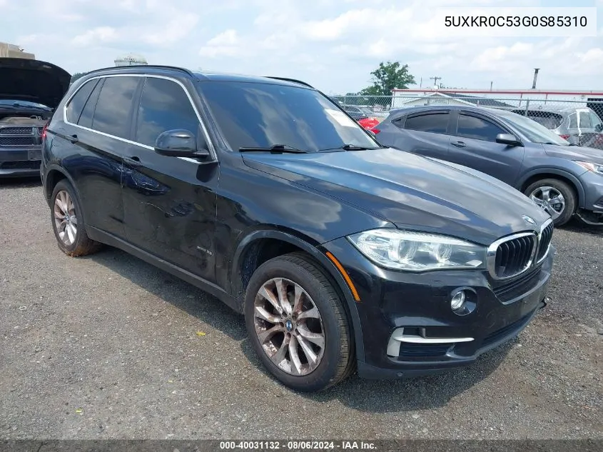 5UXKR0C53G0S85310 2016 BMW X5 xDrive35I