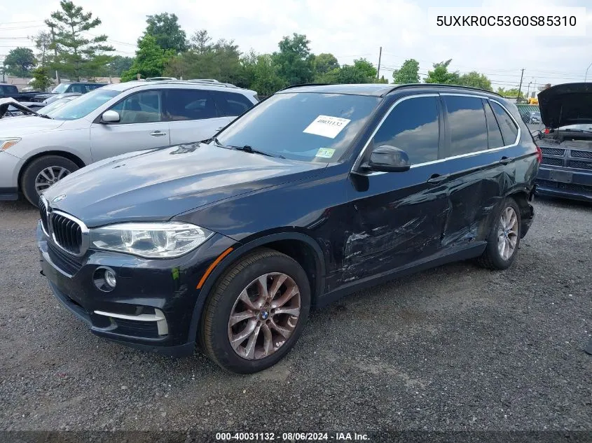 5UXKR0C53G0S85310 2016 BMW X5 xDrive35I