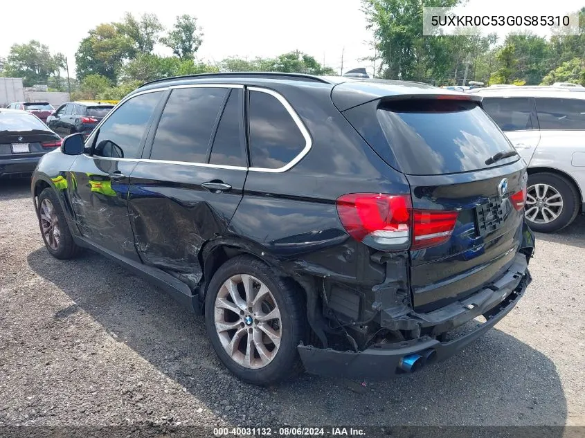 5UXKR0C53G0S85310 2016 BMW X5 xDrive35I