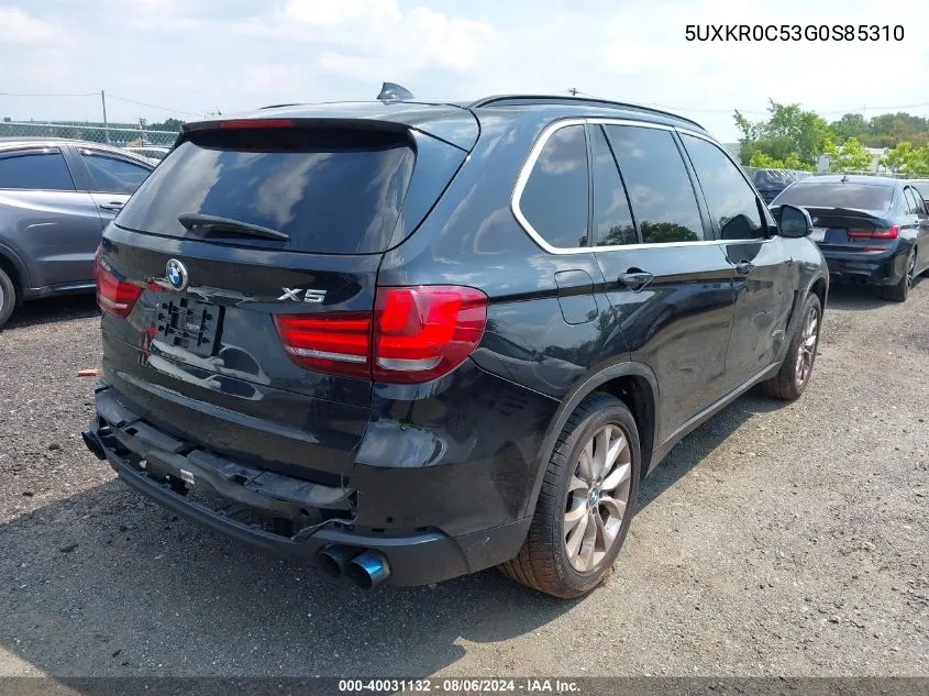 5UXKR0C53G0S85310 2016 BMW X5 xDrive35I