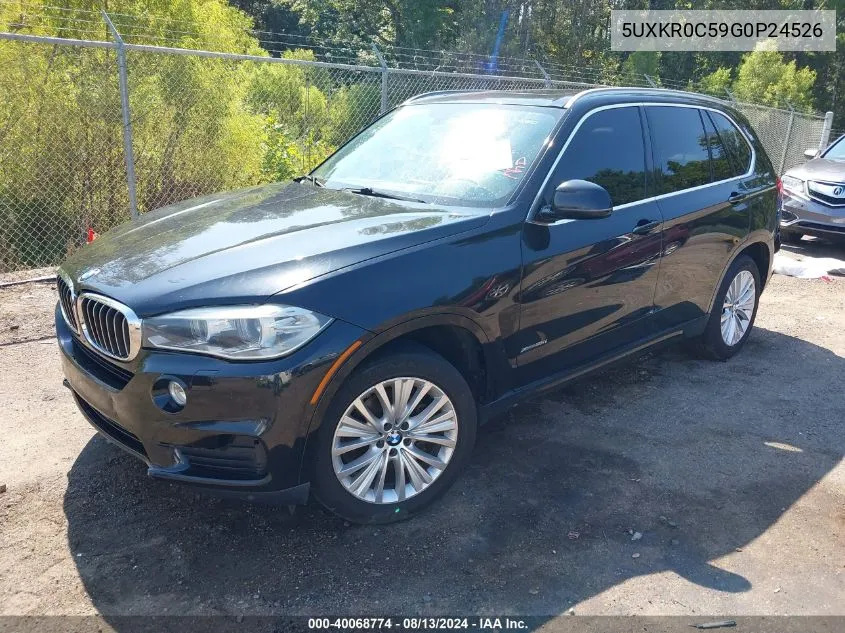 2016 BMW X5 xDrive35I VIN: 5UXKR0C59G0P24526 Lot: 40068774