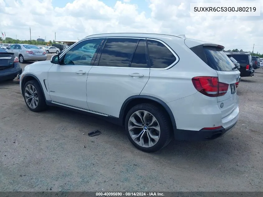 5UXKR6C53G0J80219 2016 BMW X5 xDrive50I