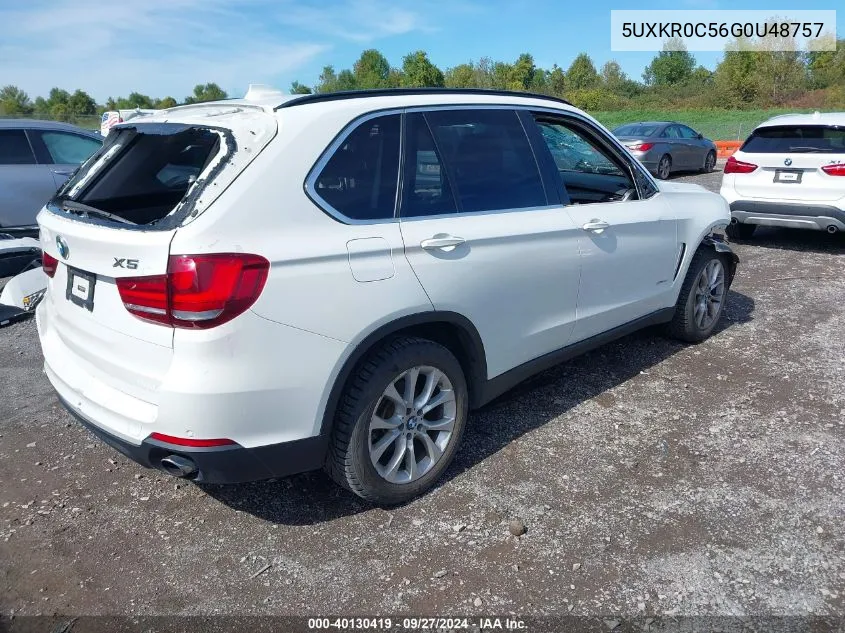 2016 BMW X5 xDrive35I VIN: 5UXKR0C56G0U48757 Lot: 40130419