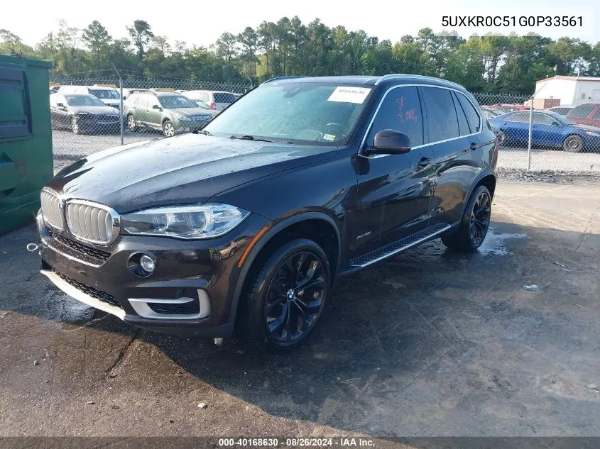 5UXKR0C51G0P33561 2016 BMW X5 xDrive35I