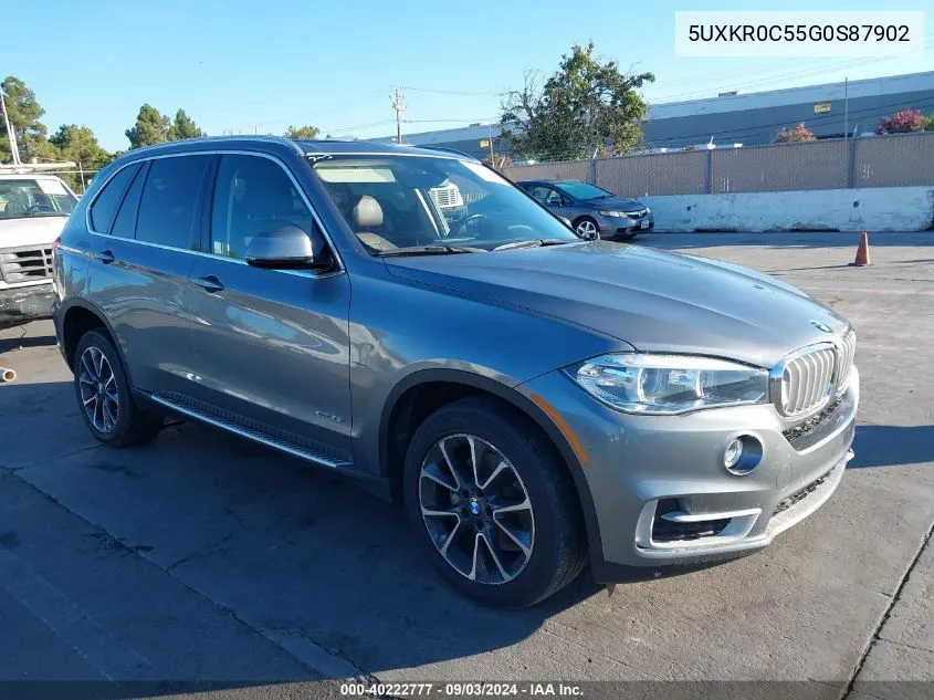 2016 BMW X5 xDrive35I VIN: 5UXKR0C55G0S87902 Lot: 40222777