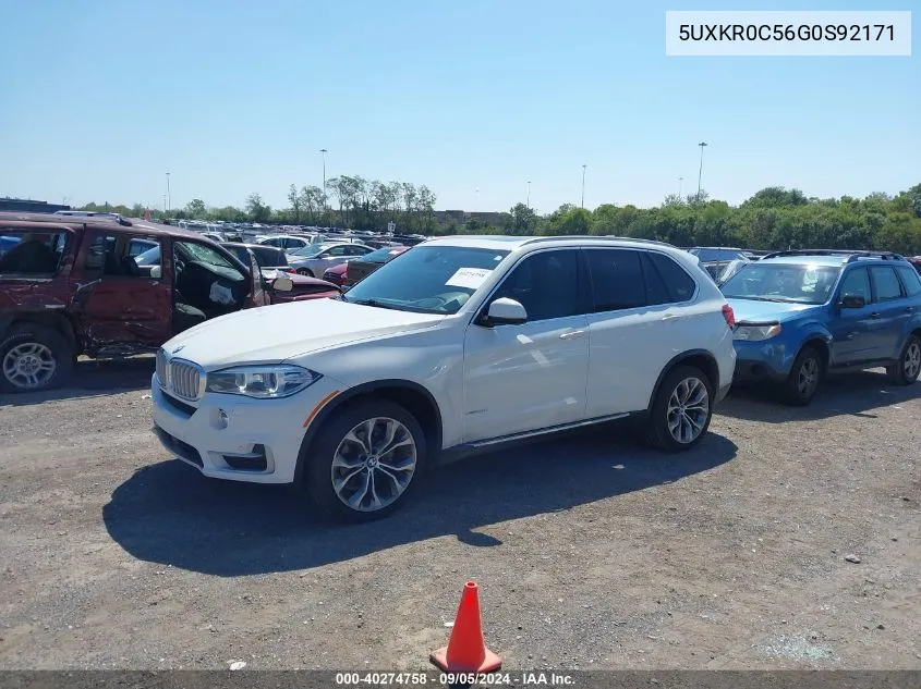 2016 BMW X5 xDrive35I VIN: 5UXKR0C56G0S92171 Lot: 40274758