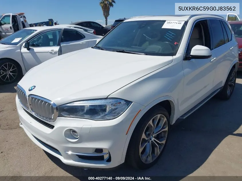 2016 BMW X5 xDrive50I VIN: 5UXKR6C59G0J83562 Lot: 40277140