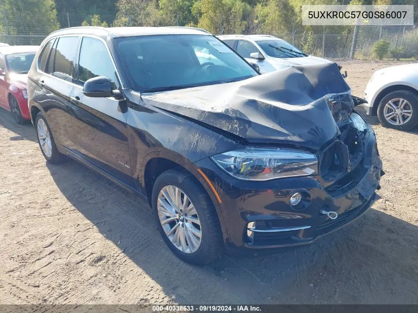 5UXKR0C57G0S86007 2016 BMW X5 xDrive35I