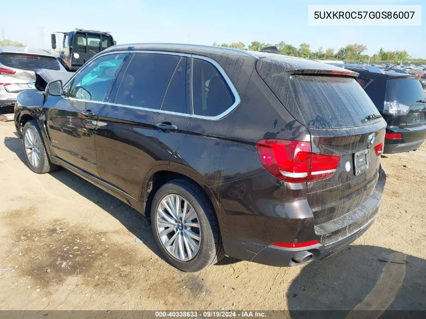 5UXKR0C57G0S86007 2016 BMW X5 xDrive35I