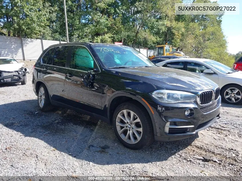 2016 BMW X5 xDrive35I VIN: 5UXKR0C57G0P27022 Lot: 40379105