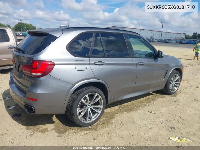 5UXKR6C5XG0J81710 2016 BMW X5 xDrive50I