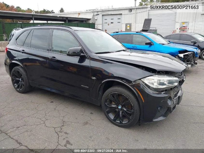 2016 BMW X5 xDrive35I VIN: 5UXKR0C54G0P21663 Lot: 40413303