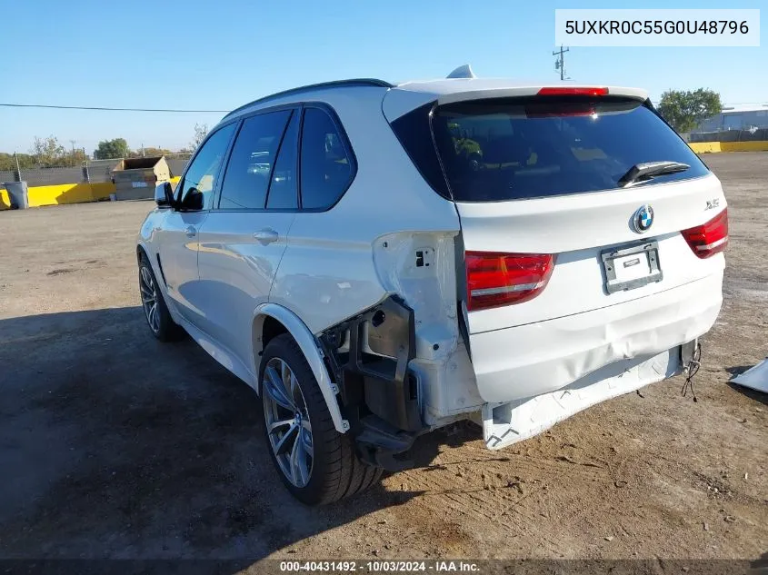 2016 BMW X5 xDrive35I VIN: 5UXKR0C55G0U48796 Lot: 40431492