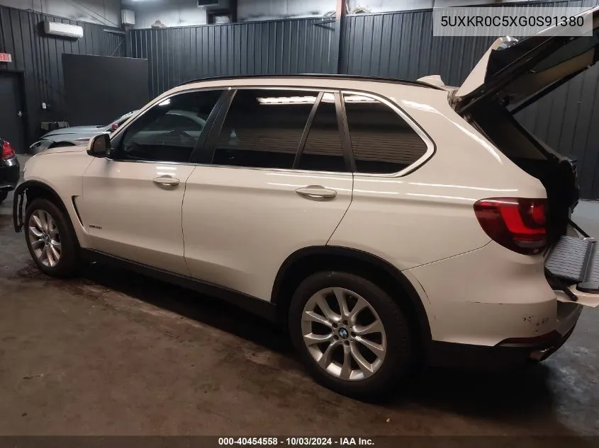 2016 BMW X5 xDrive35I VIN: 5UXKR0C5XG0S91380 Lot: 40454558