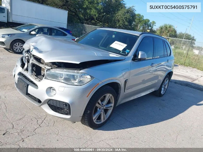 2016 BMW X5 Edrive Xdr40E VIN: 5UXKT0C54G0S75791 Lot: 40458961