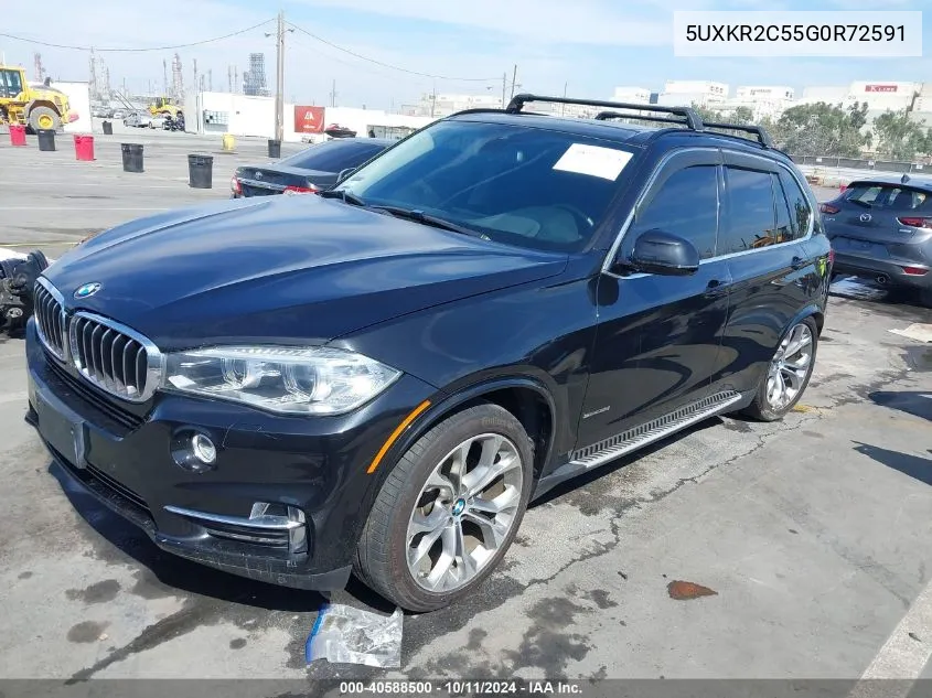 2016 BMW X5 Sdrive35I VIN: 5UXKR2C55G0R72591 Lot: 40588500