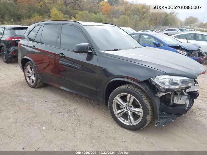 2016 BMW X5 xDrive35I VIN: 5UXKR0C52G0S85007 Lot: 40597001