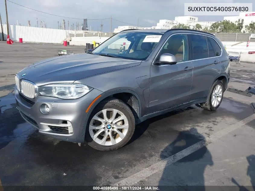 2016 BMW X5 Edrive xDrive40E VIN: 5UXKT0C54G0S76830 Lot: 40598495