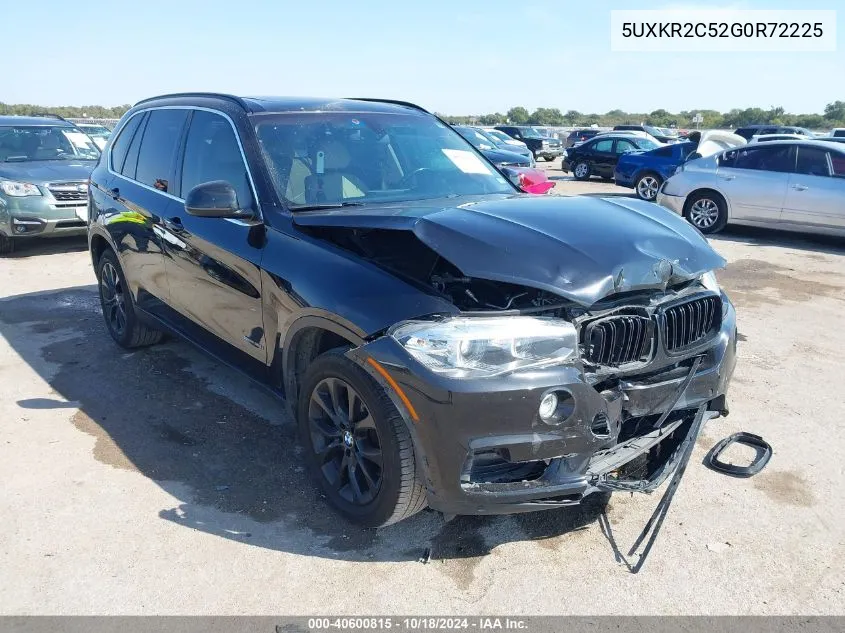 2016 BMW X5 Sdrive35I VIN: 5UXKR2C52G0R72225 Lot: 40600815