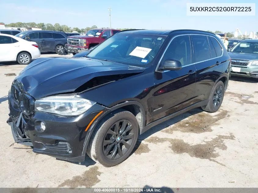 2016 BMW X5 Sdrive35I VIN: 5UXKR2C52G0R72225 Lot: 40600815