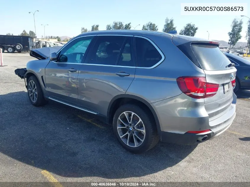 2016 BMW X5 xDrive35I VIN: 5UXKR0C57G0S86573 Lot: 40636846