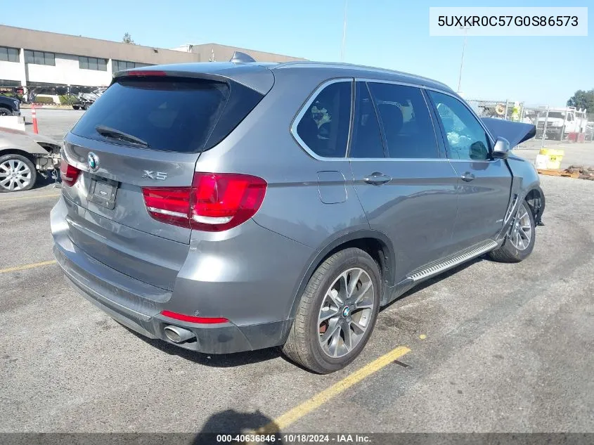 2016 BMW X5 xDrive35I VIN: 5UXKR0C57G0S86573 Lot: 40636846