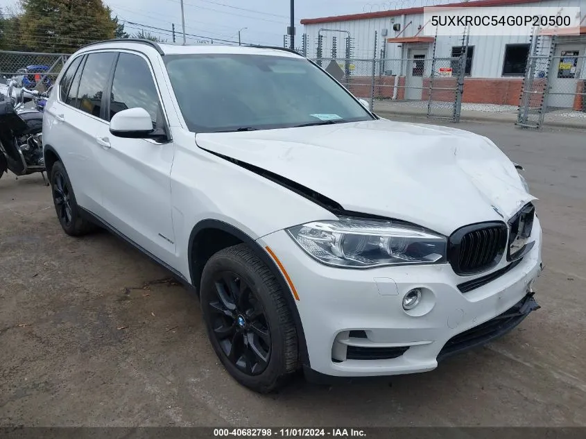 2016 BMW X5 xDrive35I VIN: 5UXKR0C54G0P20500 Lot: 40682798