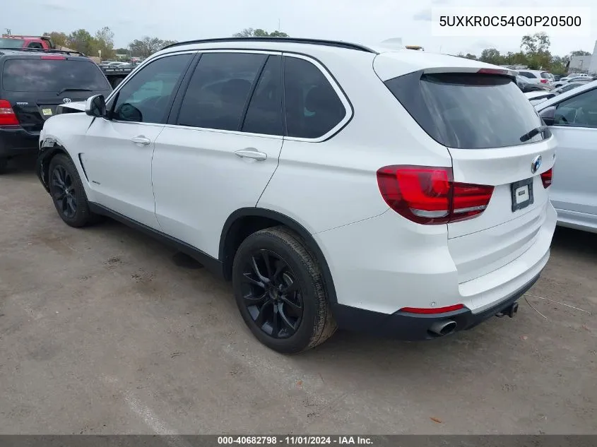 2016 BMW X5 xDrive35I VIN: 5UXKR0C54G0P20500 Lot: 40682798