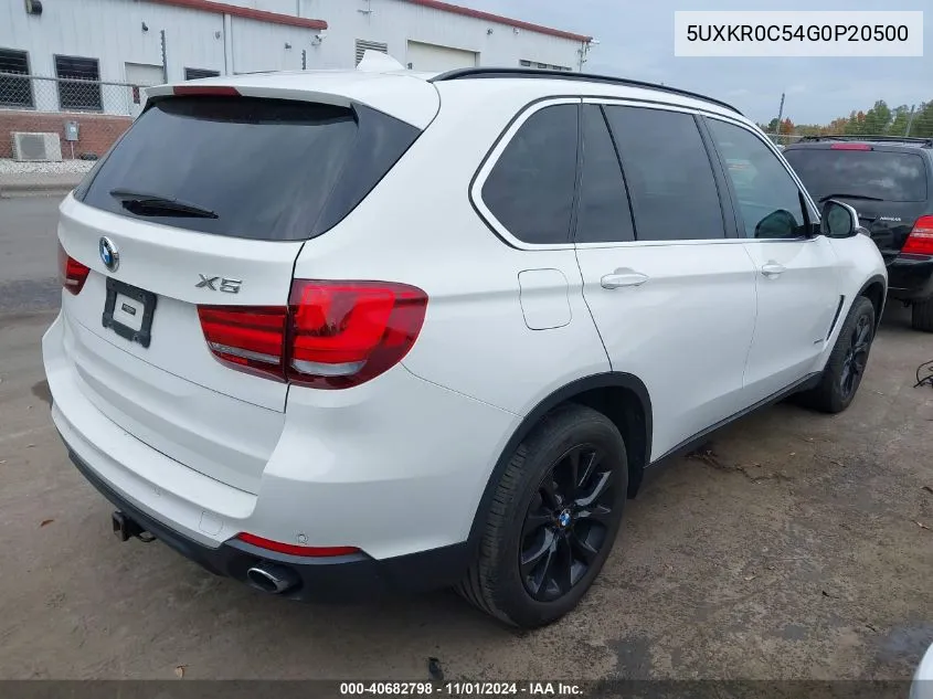 2016 BMW X5 xDrive35I VIN: 5UXKR0C54G0P20500 Lot: 40682798