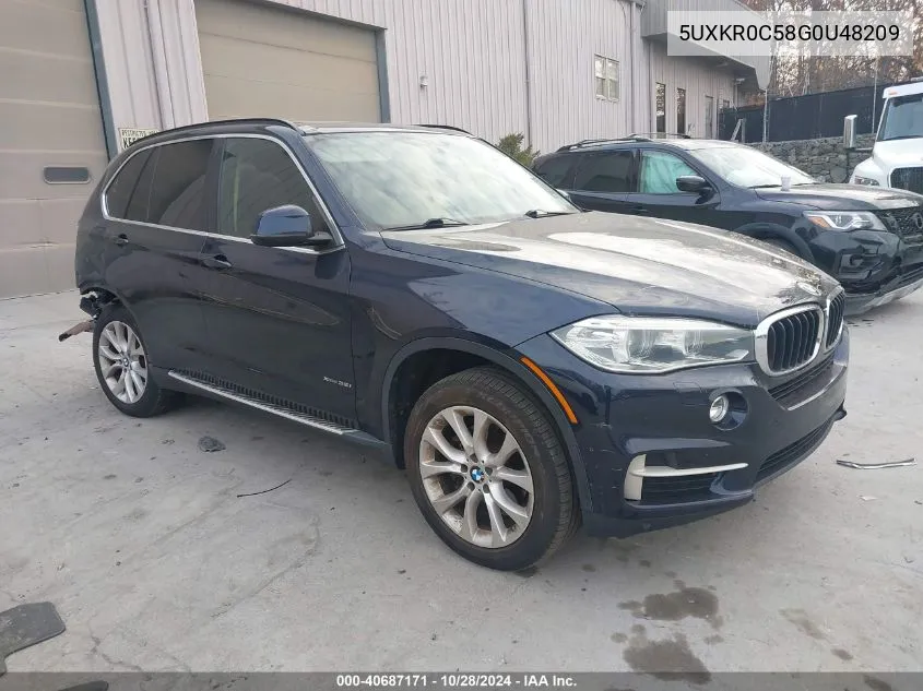 2016 BMW X5 xDrive35I VIN: 5UXKR0C58G0U48209 Lot: 40687171