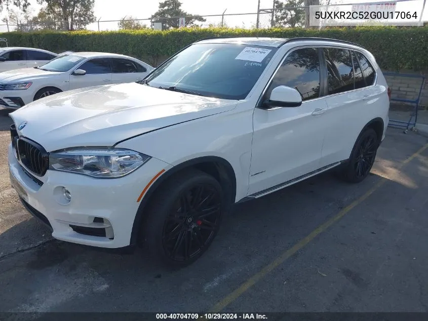 2016 BMW X5 Sdrive35I VIN: 5UXKR2C52G0U17064 Lot: 40704709