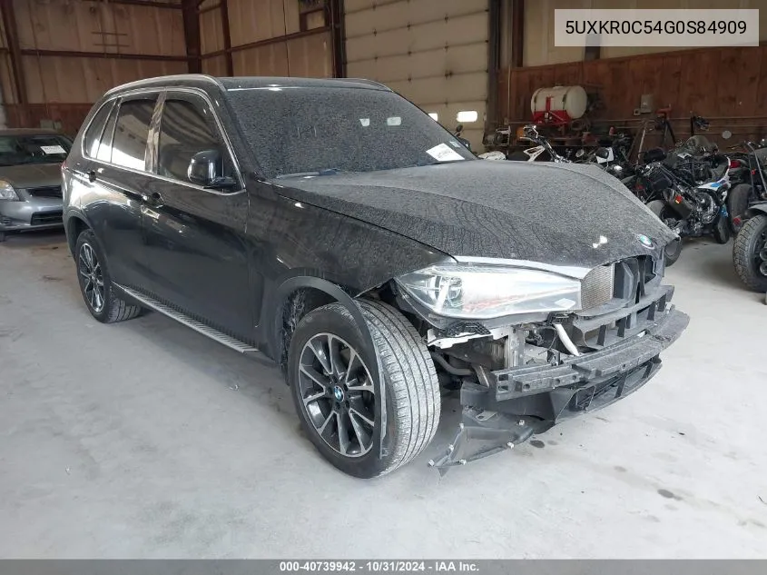 2016 BMW X5 xDrive35I VIN: 5UXKR0C54G0S84909 Lot: 40739942