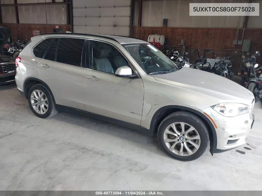 2016 BMW X5 Edrive xDrive40E VIN: 5UXKT0C58G0F75028 Lot: 40773594