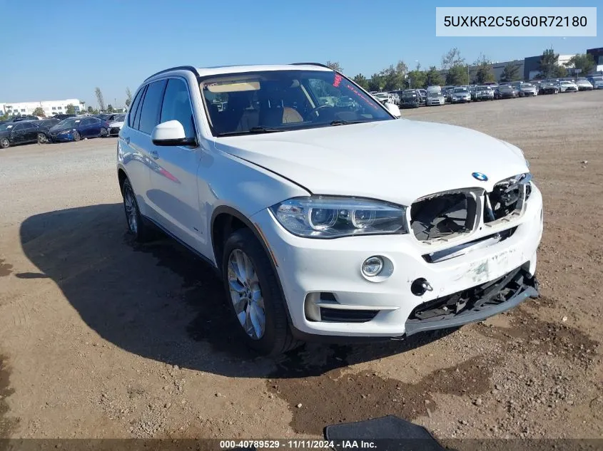 2016 BMW X5 Sdrive35I VIN: 5UXKR2C56G0R72180 Lot: 40789529