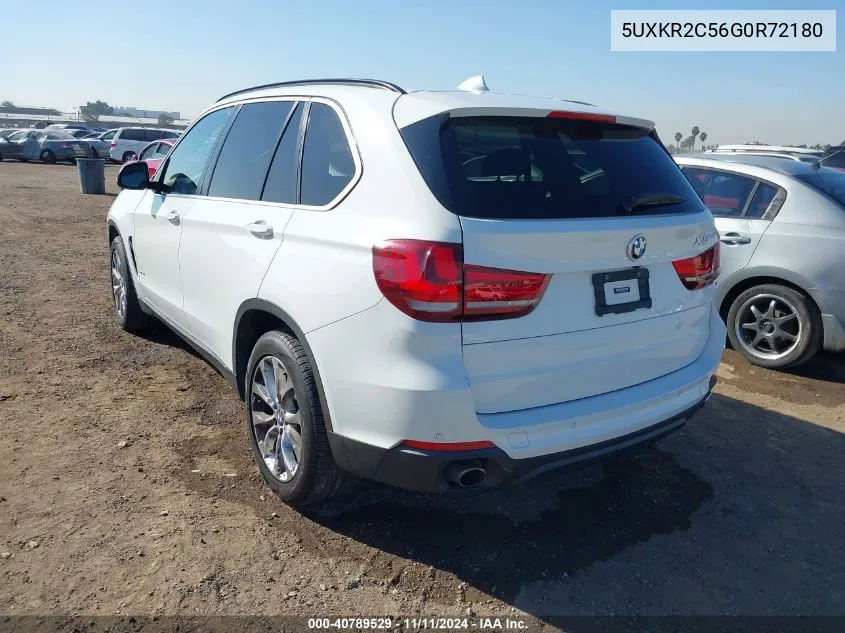 2016 BMW X5 Sdrive35I VIN: 5UXKR2C56G0R72180 Lot: 40789529