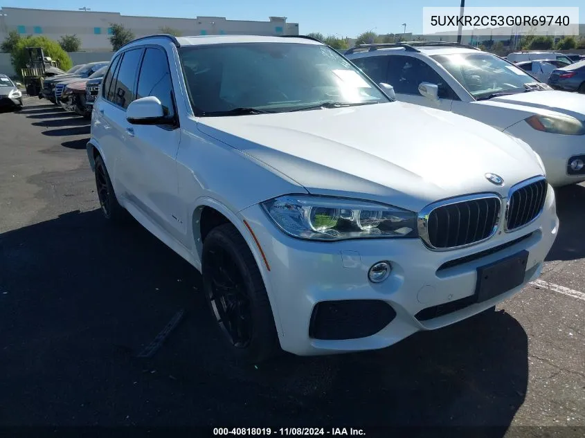 2016 BMW X5 Sdrive35I VIN: 5UXKR2C53G0R69740 Lot: 40818019