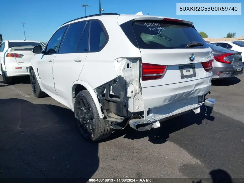 2016 BMW X5 Sdrive35I VIN: 5UXKR2C53G0R69740 Lot: 40818019