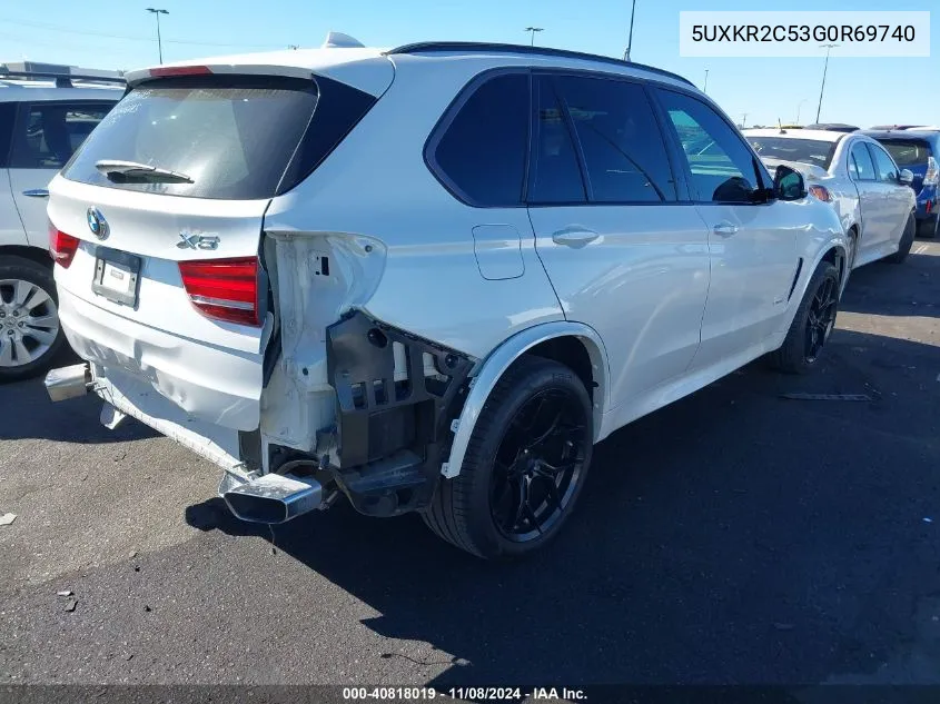 2016 BMW X5 Sdrive35I VIN: 5UXKR2C53G0R69740 Lot: 40818019