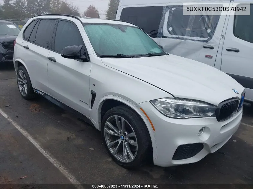 2016 BMW X5 Edrive xDrive40E VIN: 5UXKT0C53G0S78942 Lot: 40837923