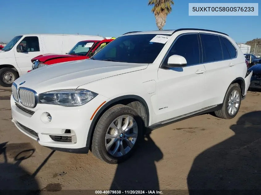 2016 BMW X5 Edrive xDrive40E VIN: 5UXKT0C58G0S76233 Lot: 40879838