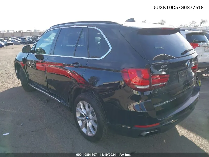 2016 BMW X5 Edrive xDrive40E VIN: 5UXKT0C57G0S77518 Lot: 40891807