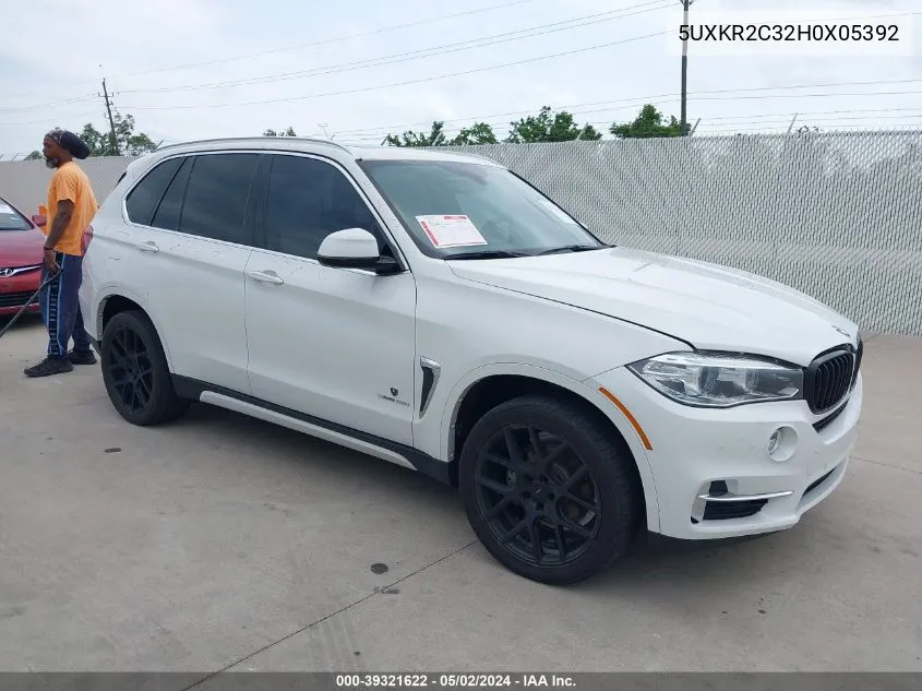 5UXKR2C32H0X05392 2017 BMW X5 Sdrive35I