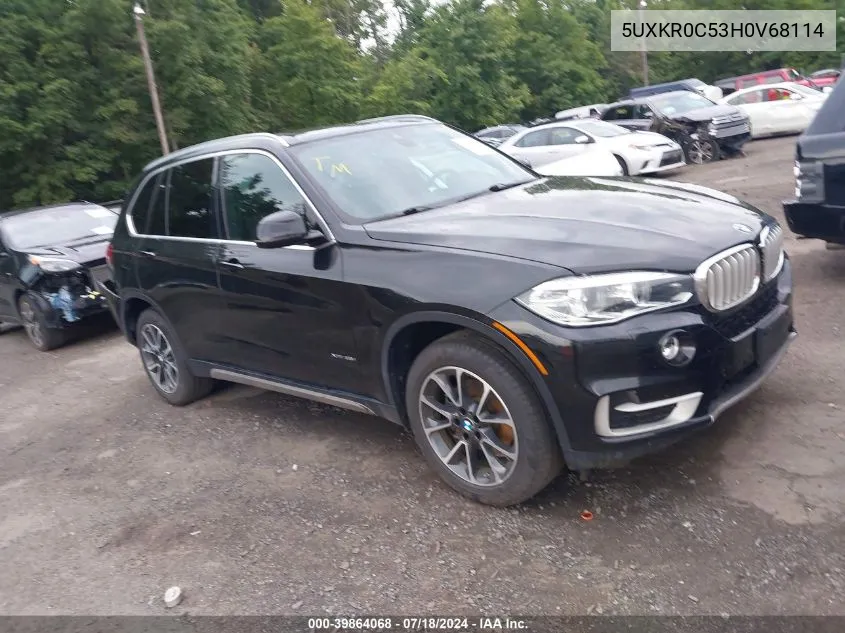 2017 BMW X5 xDrive35I VIN: 5UXKR0C53H0V68114 Lot: 39864068