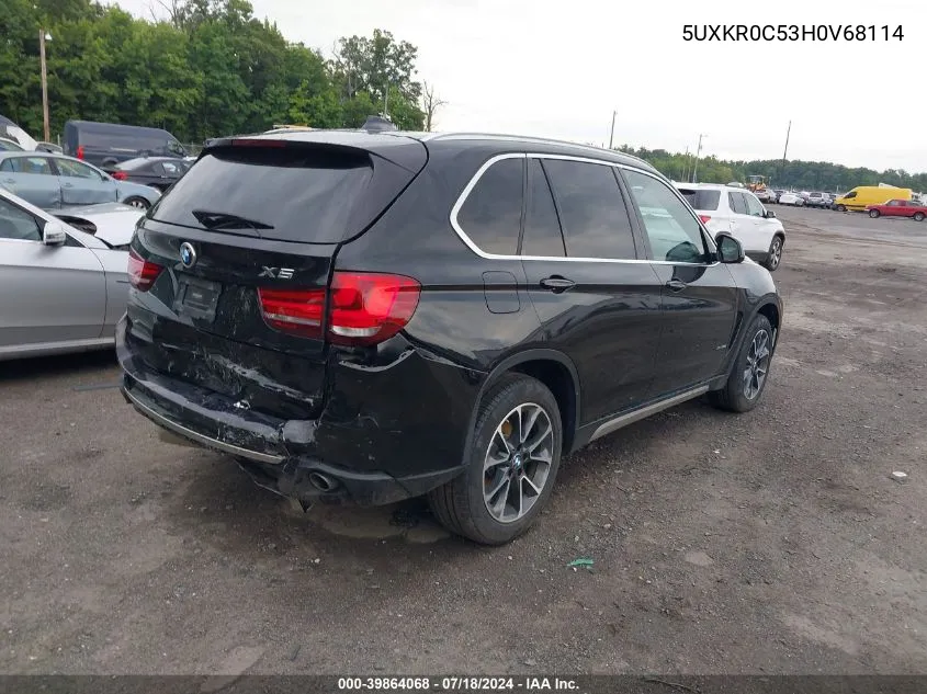 2017 BMW X5 xDrive35I VIN: 5UXKR0C53H0V68114 Lot: 39864068