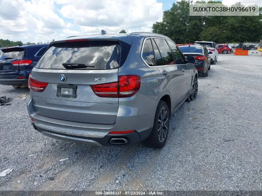 2017 BMW X5 Xdr40E VIN: 5UXKT0C38H0V96619 Lot: 39888337