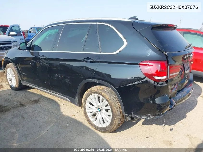 5UXKR2C32H0X07076 2017 BMW X5 Sdrive35I