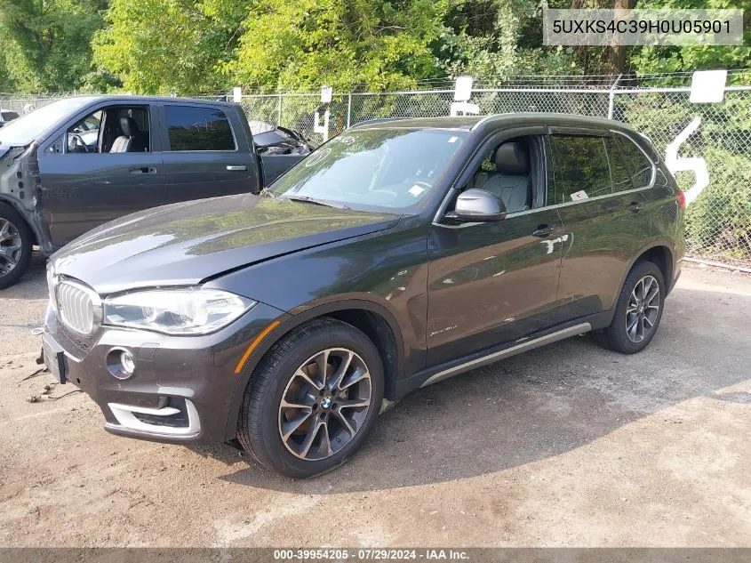 2017 BMW X5 xDrive35D VIN: 5UXKS4C39H0U05901 Lot: 39954205