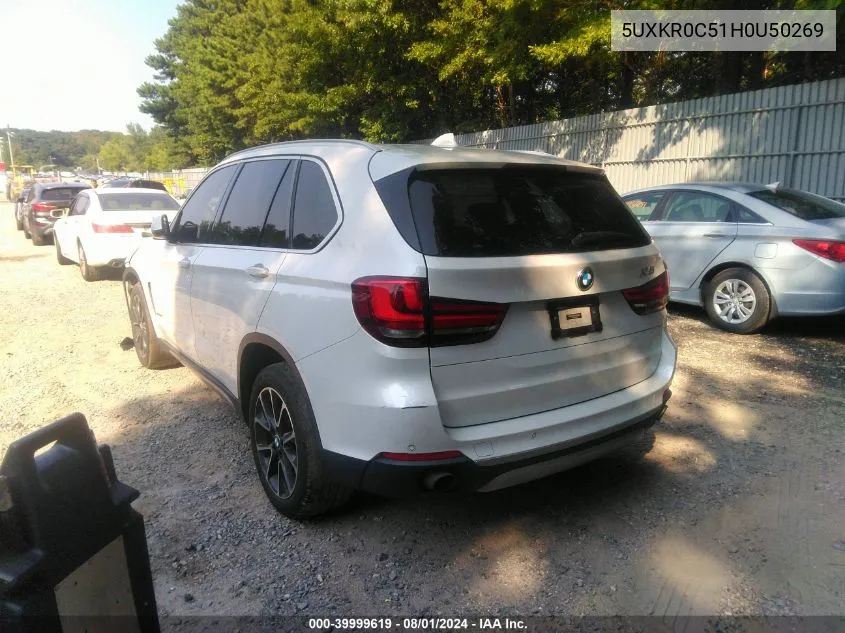 5UXKR0C51H0U50269 2017 BMW X5 xDrive35I